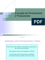 Evocação de Pensamentos e Pressupostos