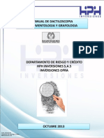 Manual de Dactiloscopia, Documentología y Grafología