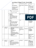 Agenda Mingguan Kelas 3 27 Juli - 31 Juli 2020