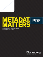 Metadata Matters: How Metadata Can Help Media Companies Succeed