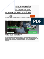 Automatic Bus Transfer Scheme in Thermal and Nuclear Power Stations