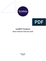 Renbtc Finance: Smart Contract Security Audit