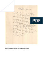 Diary of Ferdinand E. Marcos - The Philippine Diary Project