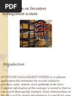 Presentation On Inventory Management System