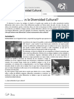 Ficha 1 Que Es La Diversidad Cultural