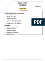 Give Two Examples of The Following Plants:: Assignment-60 Class: 2 Subject: Evs DATE:10.12.21 Ch-14: Plants