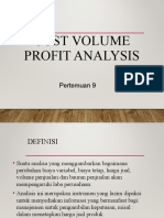 Cost Volume Profit Analysis - 2021