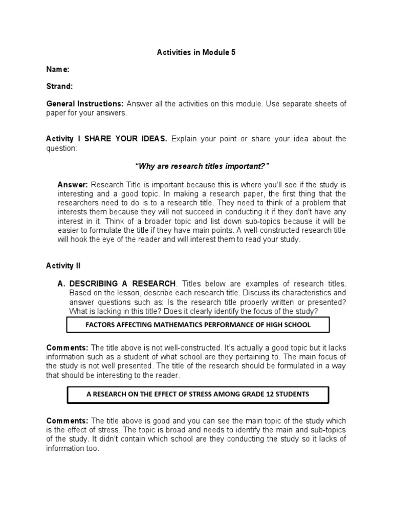 Research Title Formulation Guide | PDF | Knowledge | Education Theory