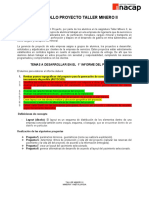 Desarrollo Informe 1° - Taller Minero Ii 2021