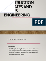 Construction Estimates and Values Engineering