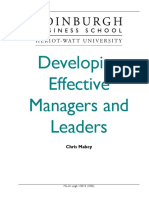 Developing Managers Leaders Course Taster