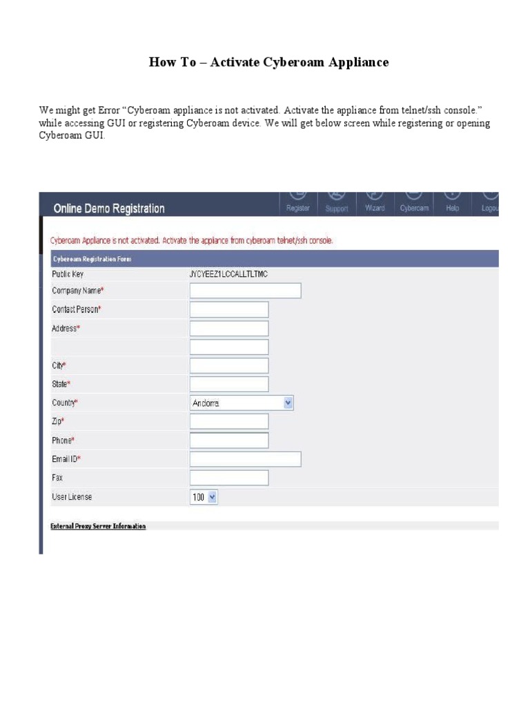 Appliance Activation Process | PDF