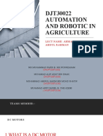 DJT30022 Automation and Robotic in Agriculture: Lect Name: Ahmad Amin Bin Abdul Rahman