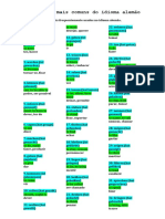 100 Verbos Mais Comuns Do Idioma Alemão