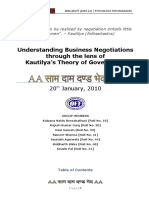 Understanding Business Negotiations Through The Lens of Kautilya's Theory of Governance