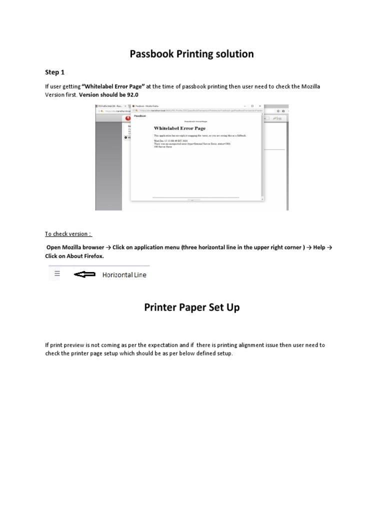Passbook Printing Setup Guide | PDF | Business | Computers