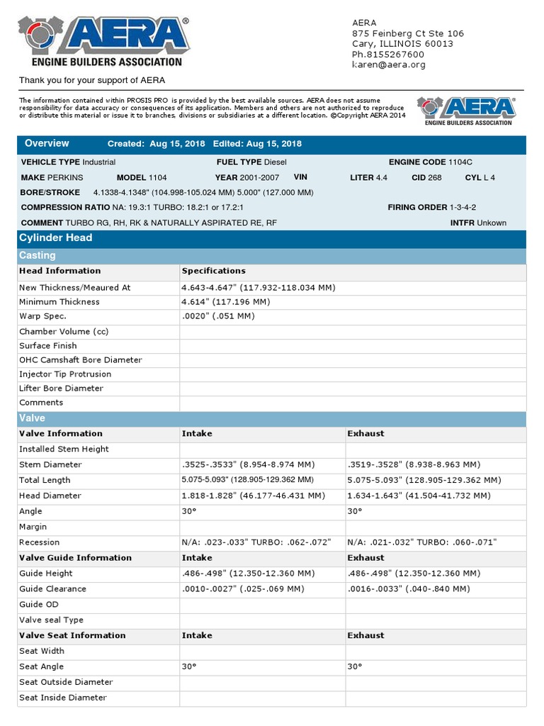 PERKINS 4 CYLINDER DIESEL ENGINE TORQUE SPECS visual data 2