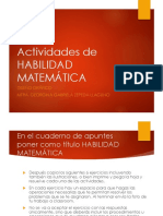 Habilidad Matemática