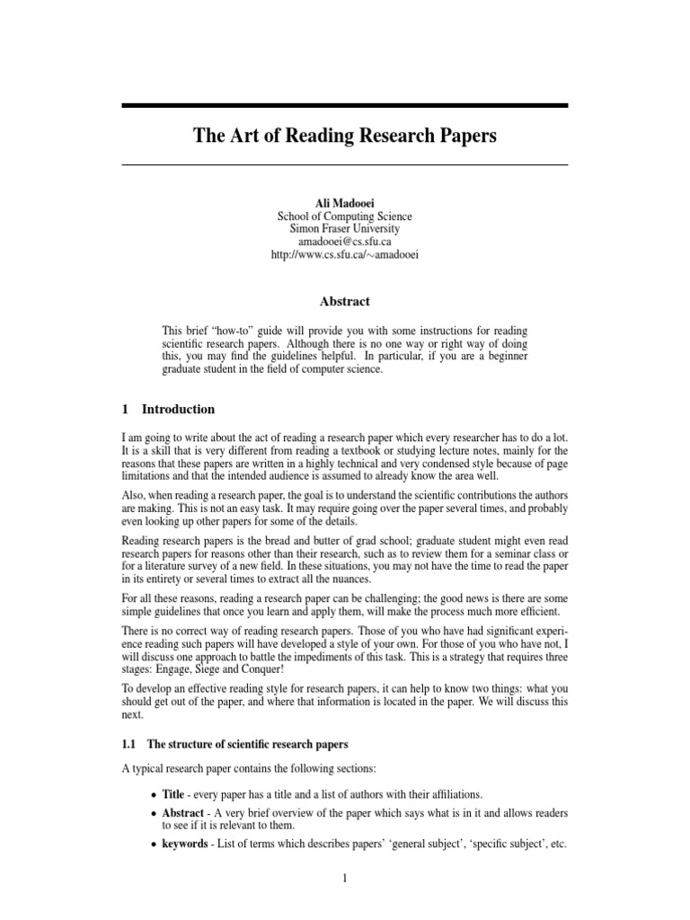 Reading Advice | PDF