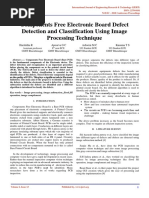 Components Free Electronic Board Defect Detection and Classification Using Image Processing Technique