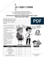 5° Intrumento de Evaluación Primer Momento