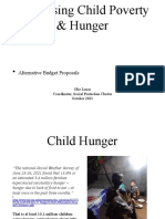 Adressing Child Poverty & Hunger October 2021