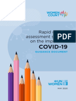 Rapid Gender Assessment Surveys On The Impacts Of: COVID-19