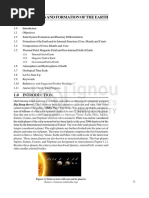 Unit 1 Origin and Formation of The Earth: Structure