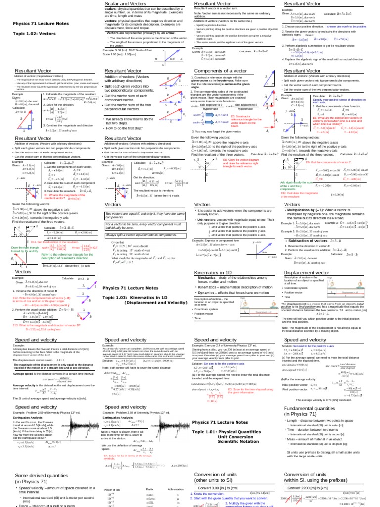 PRINT Physics Merged (Vertical) | PDF | Euclidean Vector ...