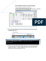 Perintah Dasar MySQL Dengan Command Prompt