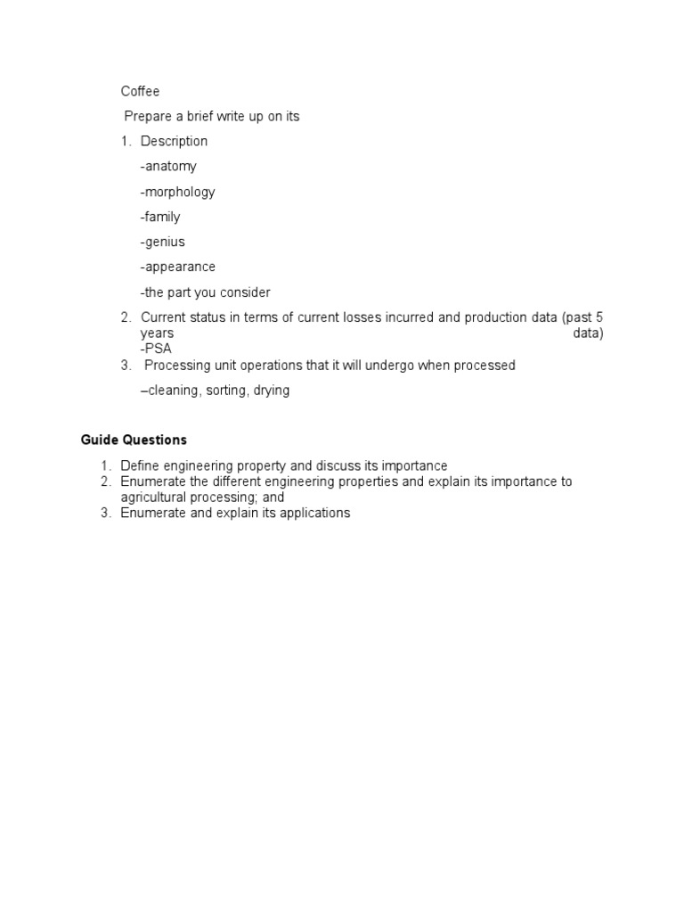 Coffee | PDF | Coffee