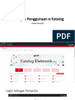 Penggunaan E-Katalog Penyedia Preservasi