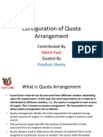 Configuration of Quota
