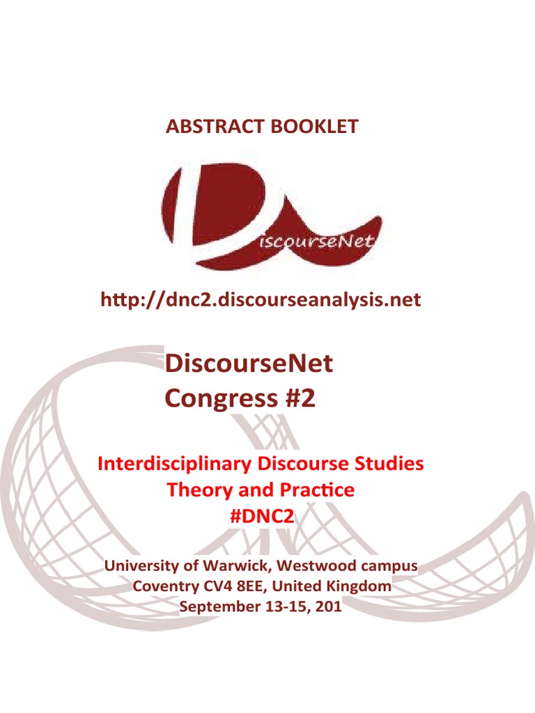 Finaldnc2 Abstract Booklet | PDF | Social Sciences | Narrative