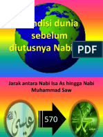 Kondisi Dunia Sebelum Diutus Nabi Saw