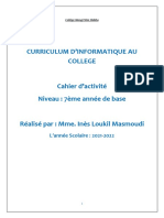 Cahier D'activité 7ème - Rectifié