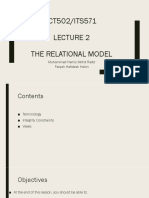 Lecture 2 - The Relational Model