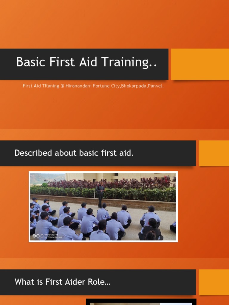 Basic First Aid Training PDF Burn First Aid