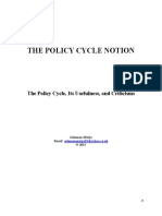 The Policy Cycle Notion The Policy Cycle