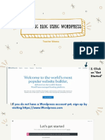 Creating Blog Using Wordpress