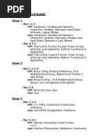 Programming Language: Week 1