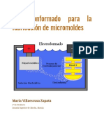 Electroconformado para La Fabricación de Micromoldes, María Villaescusa Zapata