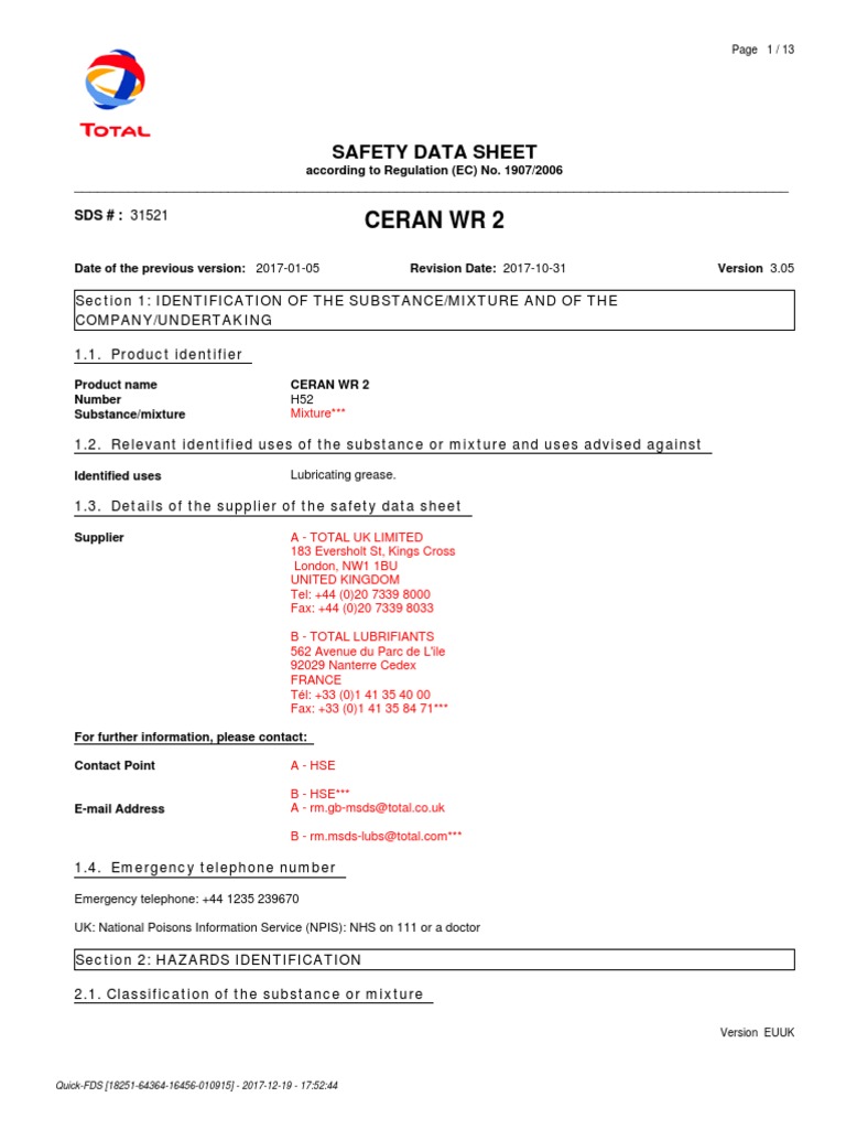 Graisse Ceran Wr2 – Ceran Wr2 Pdf – NYDXRF