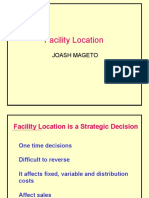 Facility Location: Joash Mageto