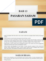 Bab 13 Pasaran Saham