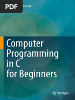 Computer Programming in C For Beginners