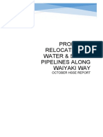 Proposed Relocation of Water & Sewer Pipelines Along Waiyaki Way