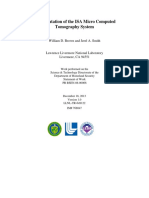 Documentation of The ISA Micro Computed Tomography System: William D. Brown and Jerel A. Smith