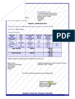 Renewal Premium Receipt: Collecting Branch: E-Mail: Phone: Transaction No.: Date (Time) : Servicing Branch