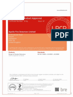 LPCB - Loss Prevention Certification Board Certificate